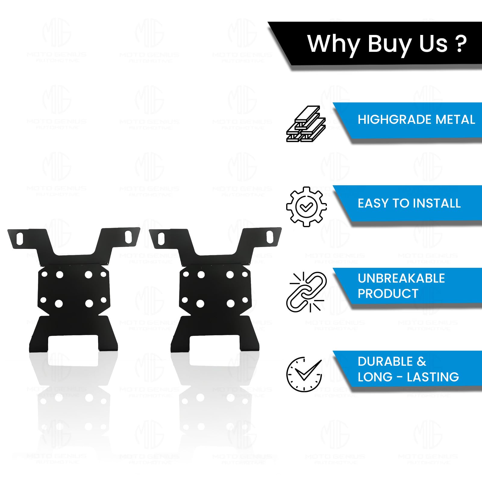 MOTO GENIUS Himalayan Jerry Can Mount | Heavy Duty Mounting Bracket for Jerry Cans |Rugged Design for Adventure Riding (Pack of 2) (BS6)