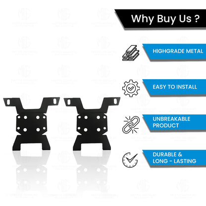 MOTO GENIUS Himalayan Jerry Can Mount | Heavy Duty Mounting Bracket for Jerry Cans |Rugged Design for Adventure Riding (Pack of 2) (BS6)