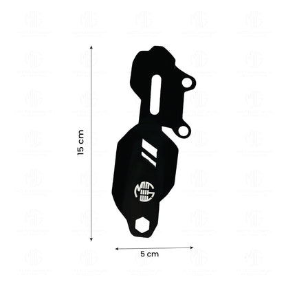 MOTO GENIUS Stainless Steel Master Cylinder Guard for RE Himalayan BS3/BS4/BS6/Scram Motorbike | Impact-Resistant Protection for Motorcycle Brake Systems (Black)