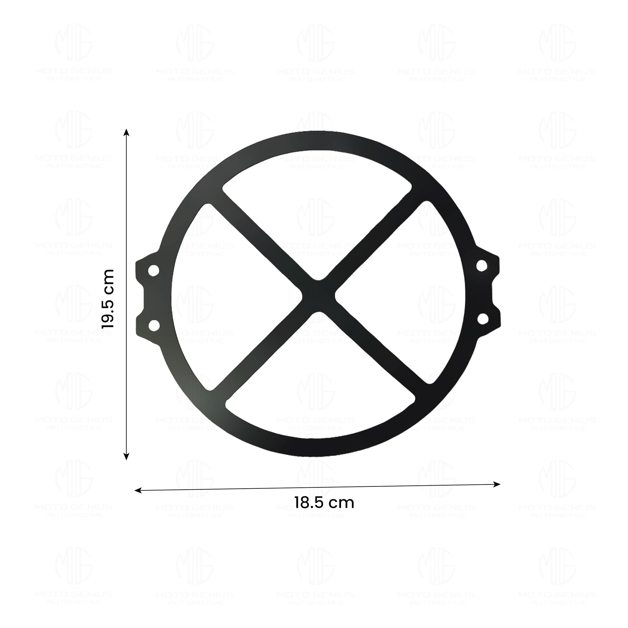 MOTO GENIUS Front Headlight Grill Guard for RE Himalayan 450 Motorbike | Durable Metal Protective Head Light Frame Protector
