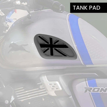MOTO GENIUS Universal Anti Slip Silicone Tank Pad | Waterproof Motorcycle Sticker for Enhanced Grip and Protection on All Bikes ()