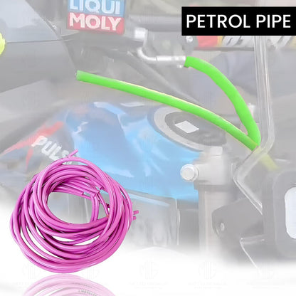 MOTO GENIUS 1 Meter Motorcycle Petrol Gas Oil Delivery Tube Pipe, Fuel Gasoline Hose for Motorbike, ATV and Scooter ()