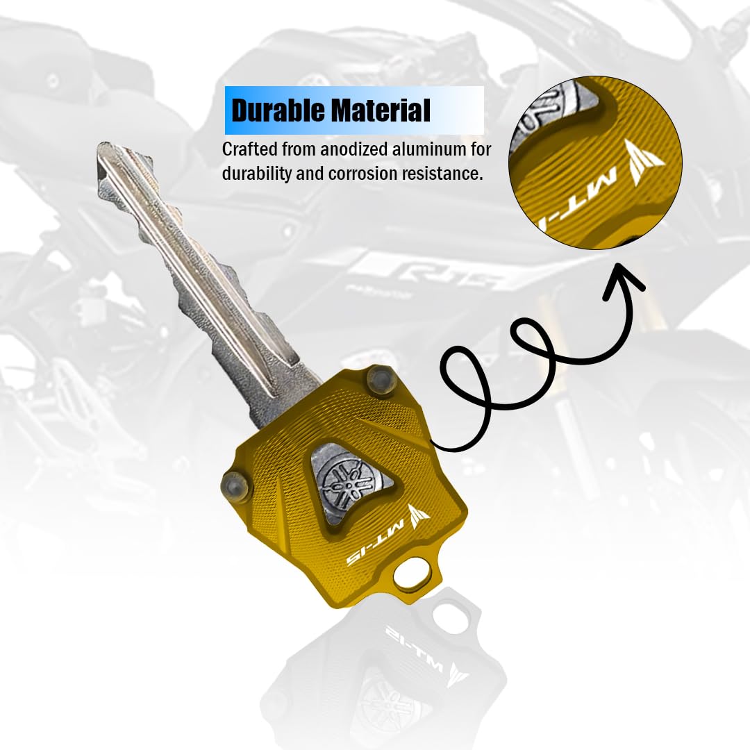 CNC Aluminum Key Shell Case Cover for MT15 Motorbike | Premium Protection with Stylish Finish