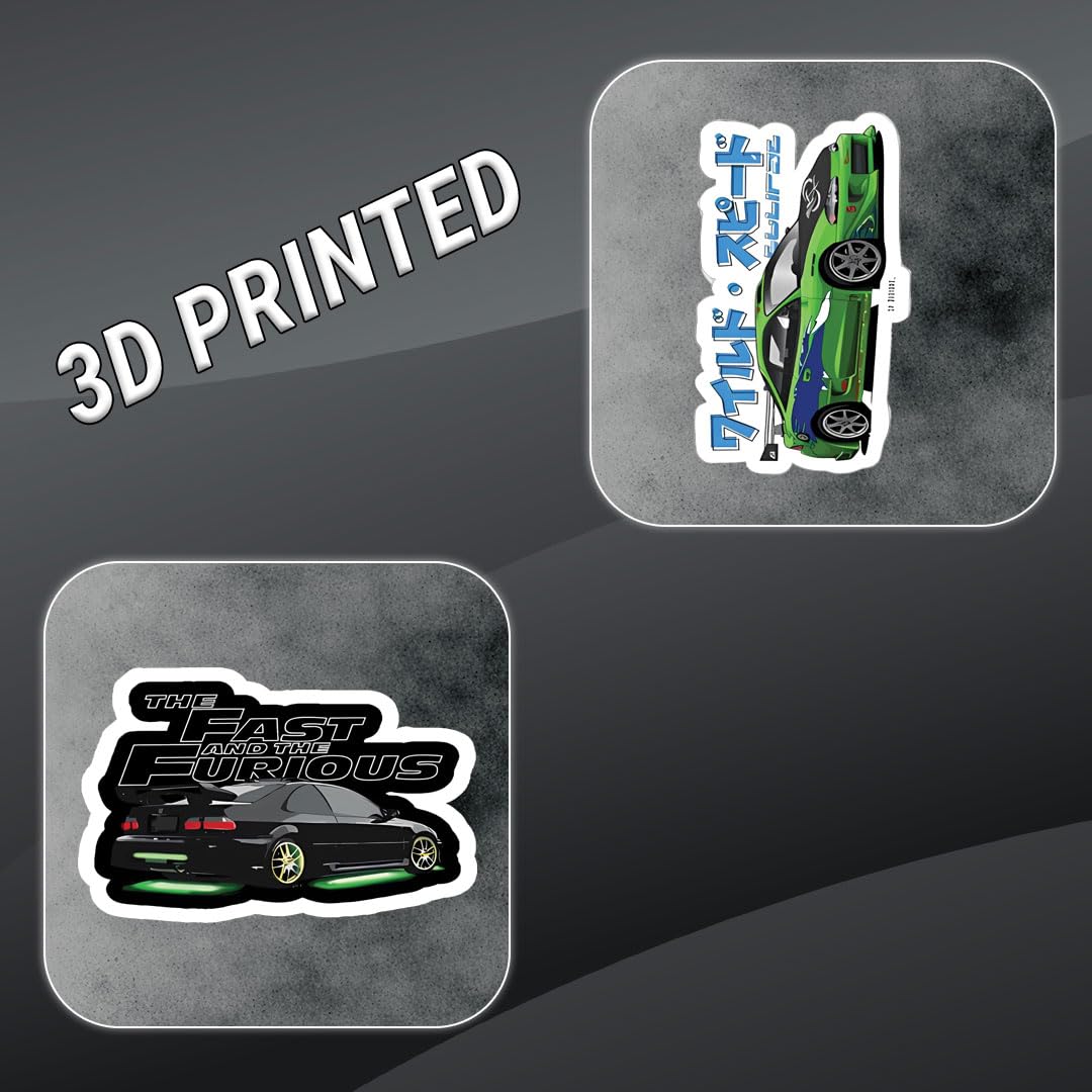 3D Vinyl Car Sticker for Exterior, Waterproof & Fade-Proof Self Adhesive Car Decal for Rear Glass, Bumper, Windshield & Car Styling Accessories (9 PC) (Car6-9PC)