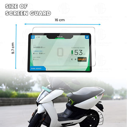 Speedometer Screen Protector for Ather Bike | 9H Hardness, Anti-Scratch and Anti Fingerprint, Easy Installation