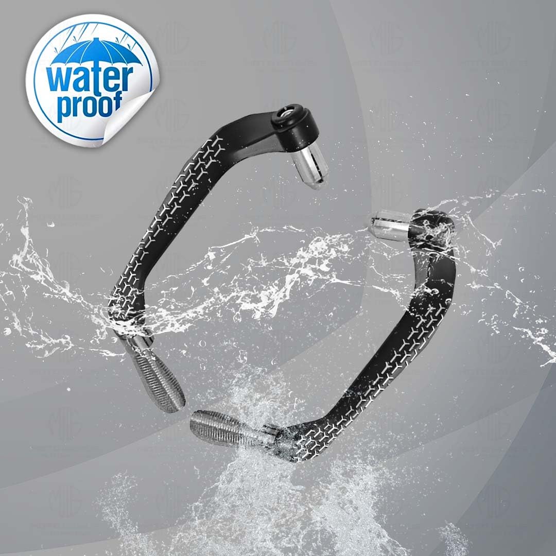 MOTO GENIUS 3D Design Universal CNC Handlebar Brake Clutch Lever Protector Guard for Motorcycles & Bikes | Durable and Stylish ()