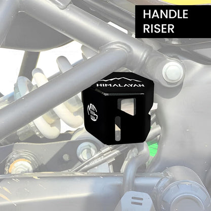 MOTO GENIUS Stainless Steel Rear Brake Oil Reservoir Guard for RE Himalayan 450 | Durable Protection (Black)