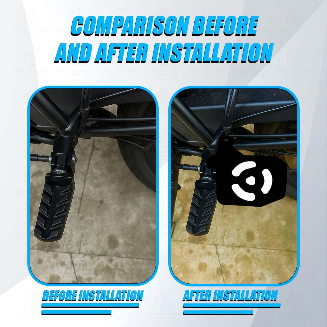 MOTO GENIUS Foot Rest for RE Himalayan 450 Motorbike | Adjustable Motorcycle Foot Pegs |Durable and Comfortable Foot Pegs for Adventure Riding | Easy Installation (Right+Left)