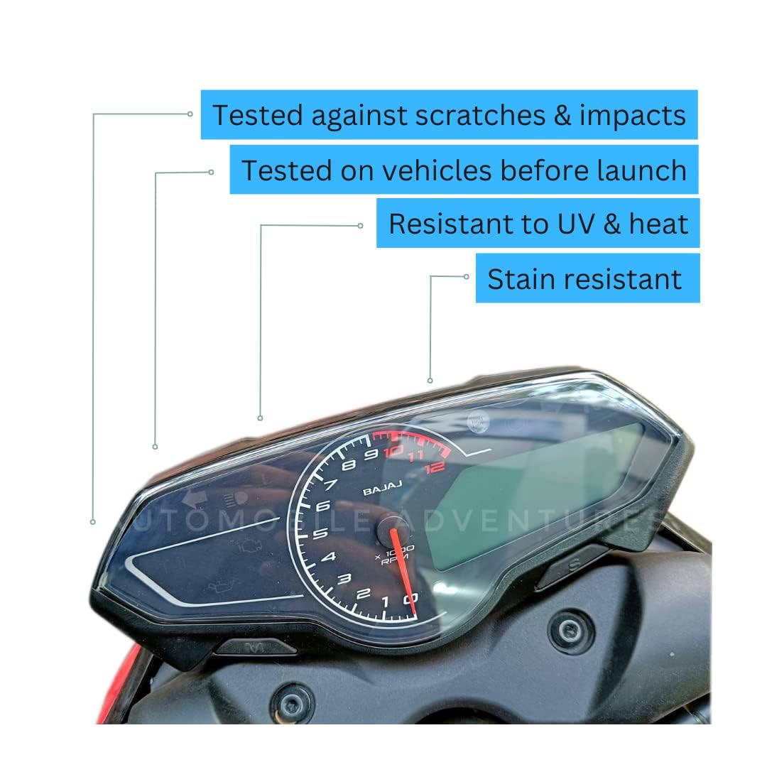 MOTO GENIUS Screen Protector for Hero Xpulse 200, Xpulse 2004V, Xtreme 200S, Xpulse 200T, and Glamour XTEC - Meter Guard for Motorcycle Digital Console