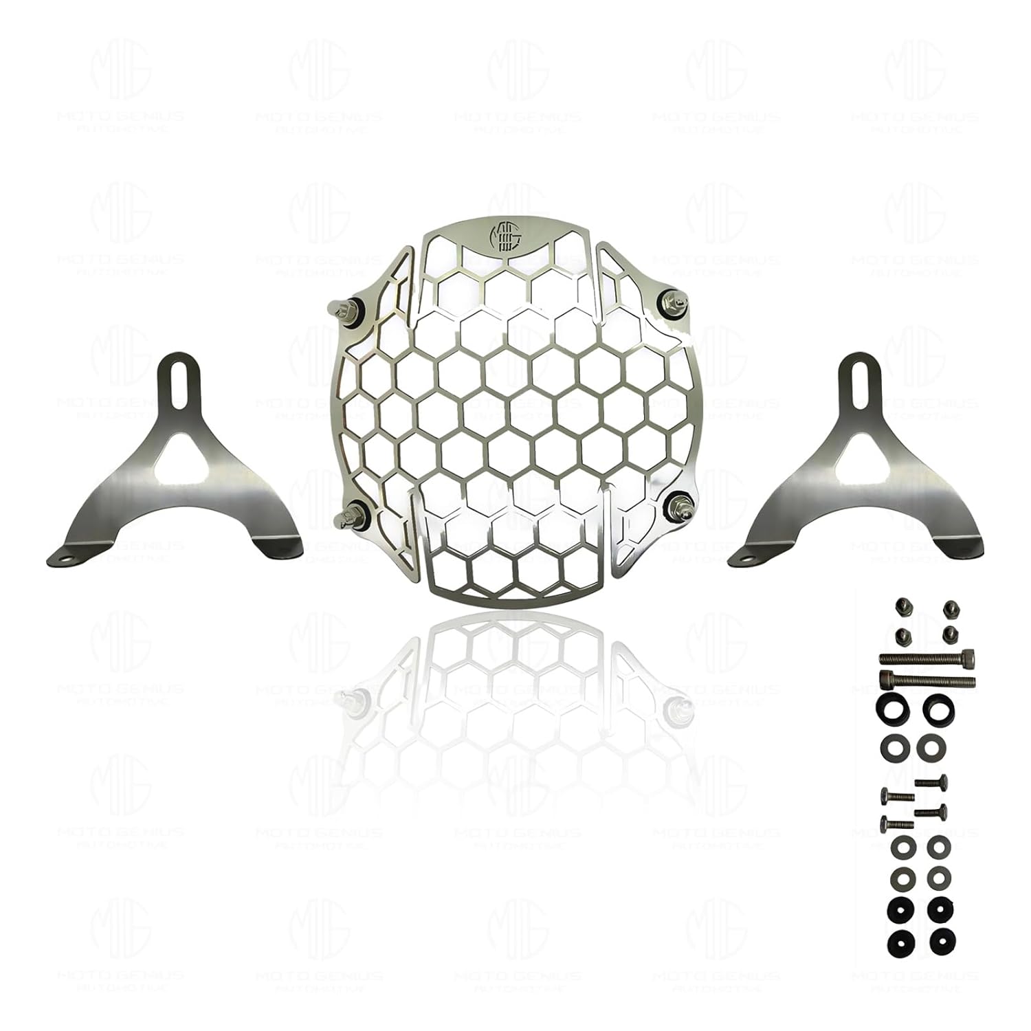 Headlight Grill Guard for RE Interceptor | Durable Stainless Steel Protective Cover for Motorcycle Lights