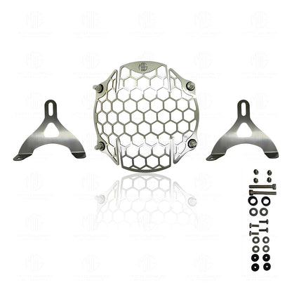 Headlight Grill Guard for RE Interceptor | Durable Stainless Steel Protective Cover for Motorcycle Lights