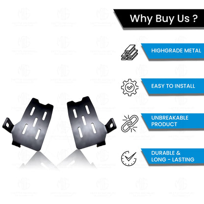 MOTO GENIUS Foot Rest for RE Himalayan BS3/BS4/BS6/Scram Motorbike | Adjustable Motorcycle Foot Pegs |Durable and Comfortable Foot Pegs for Adventure Riding | Easy Installation (Right+Left)