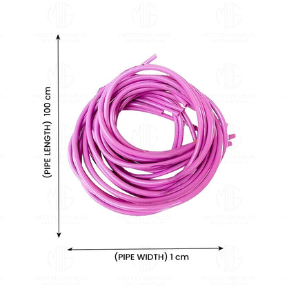 MOTO GENIUS 1 Meter Motorcycle Petrol Gas Oil Delivery Tube Pipe, Fuel Gasoline Hose for Motorbike, ATV and Scooter ()