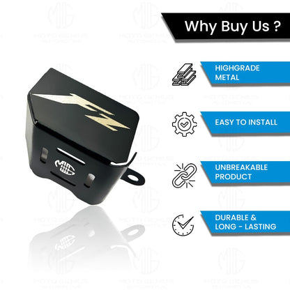 Rear Brake Oil Container Guard for FZ Motorbike | Durable Protection and Stylish Design for Motorcycles