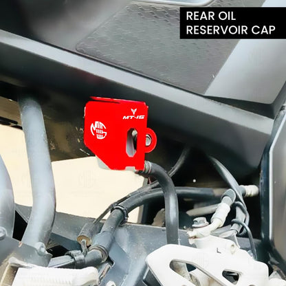MOTO GENIUS Rear Brake Oil Container Guard for MT 15 | Durable Protection and Stylish Design for Motorcycles (Pack of1)