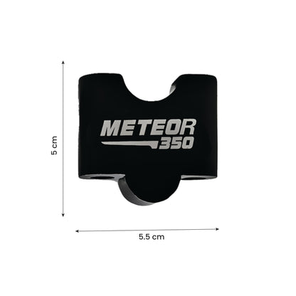 MOTO GENIUS Adjustable Handle Riser for Meteor 350 |Enhances Comfort and Control | Height Riser Clamp Compatible with RE Meteor (Angular)