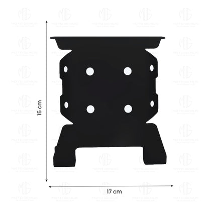 MOTO GENIUS Himalayan Jerry Can Mount | Heavy Duty Mounting Bracket for Jerry Cans |Rugged Design for Adventure Riding (Pack of 2) (BS4)