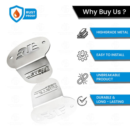 MOTO GENIUS Meteor Stainless Steel Front Disc Brake Fluid Reservoir Oil Cap for Bike Replacement for Enhanced Durability and Performance (Pack of 1) ()