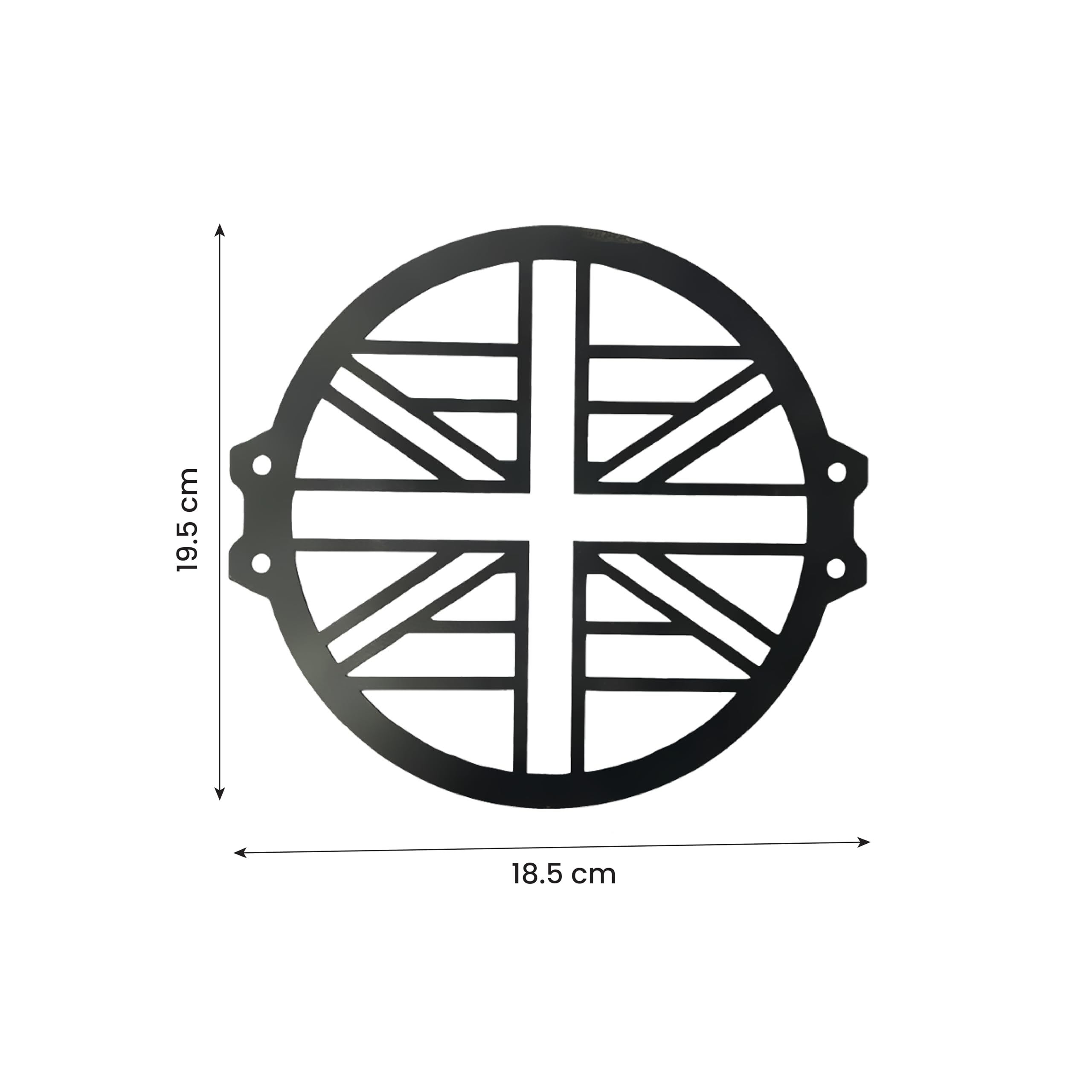 MOTO GENIUS Front Headlight Grill Guard for HUNTER Motorbike | Durable Metal Protective Head Light Frame Protector (Plus Design)