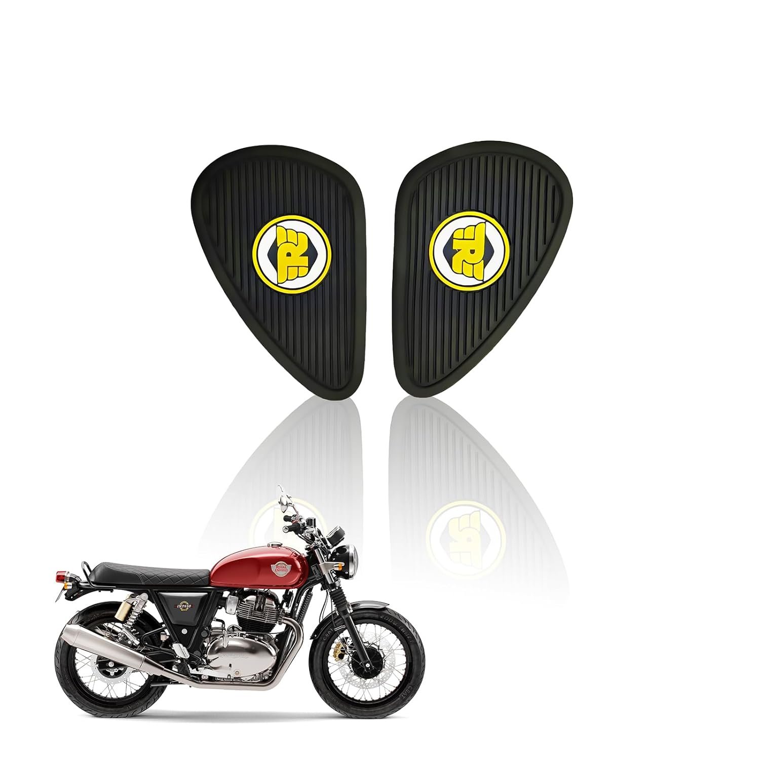 Silicone Tank Pads for RE Interceptor | Premium Tank Protection Pads |Anti-Slip and Scratch-Resistant Design |Stylish and Durable (Pack of 2)