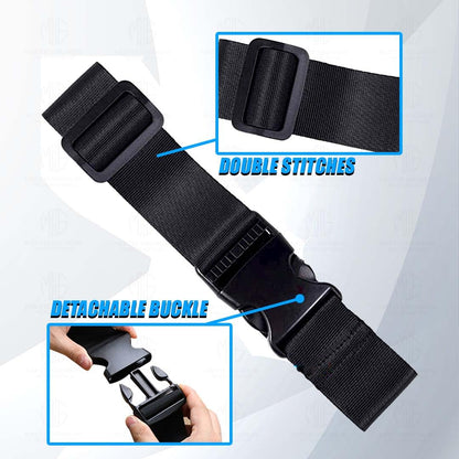 Luggage Box Strap Trunk Side Luggage Tail Box Strap Fabric - Adjustable and Durable for Motorcycle and Bicycle Storage