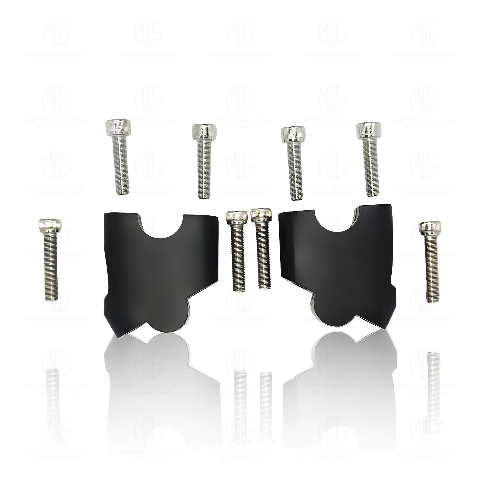 MOTO GENIUS Adjustable Handle Riser for RE Himalayan BS3/BS4/BS6/Scram Motorbike |Enhances Comfort and Control | Height Riser Clamp Compatible with RE Himalayan (Straight)