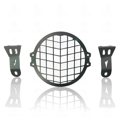 Front Headlight Grill Guard for RE Interceptor | Durable Metal Protective Head Light Frame Protector
