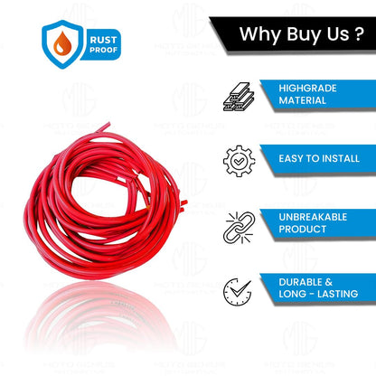 MOTO GENIUS 1 Meter Motorcycle Petrol Gas Oil Delivery Tube Pipe, Fuel Gasoline Hose for Motorbike, ATV and Scooter ()