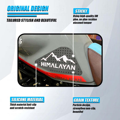 MOTO GENIUS Himalayan 450 Tank Pads | Premium Anti-Slip & Scratch-Resistant Protection | Durable, Stylish Design for Motorbike Tank | Easy Installation | Ideal for Himalayan 450 ()
