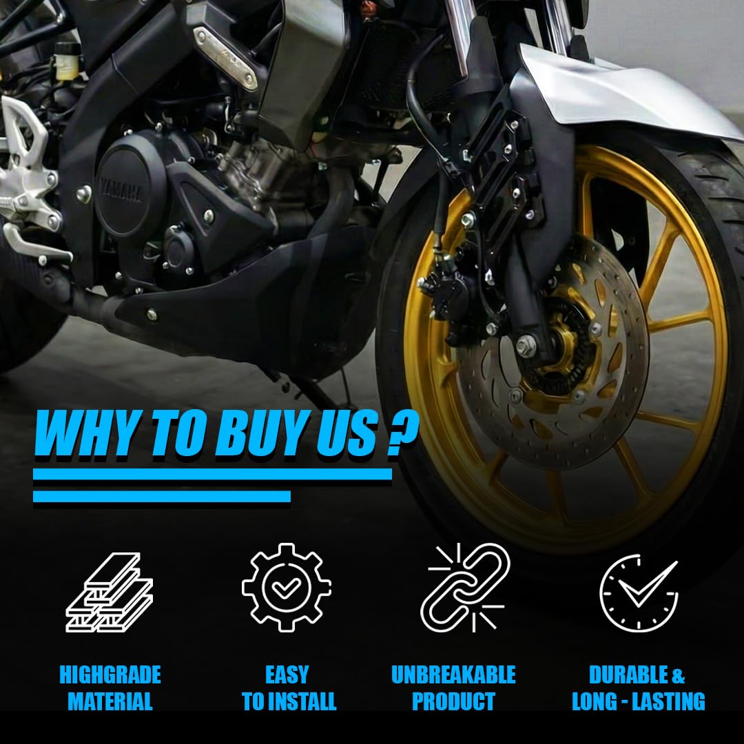 Universal  Shocker Protector for Motorbikes | Front Fork Fender Guard | Anti-Fall Slider Protection | Durable & Easy Fit