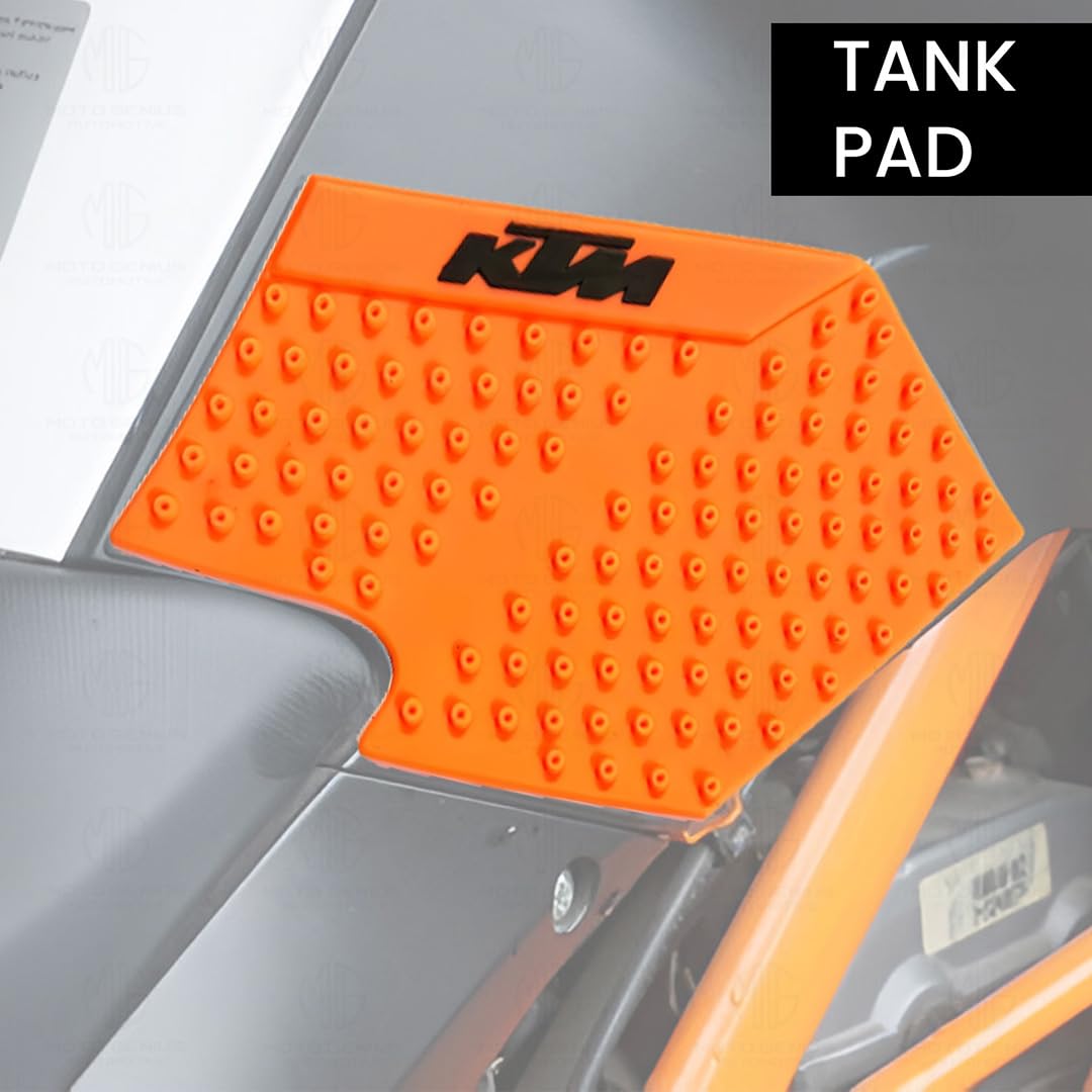MOTO GENIUS Silicone Tank Pads for KTM Adventure Motorbikes | Premium Tank Protection Pads | Anti-Slip and Scratch-Resistant Design | Stylish and Durable | (Pack of 2) ()