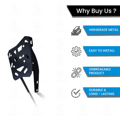 MOTO GENIUS Rear Luggage Rack for RE Reborn | Durable Expedition Luggage Carrier | Heavy-Duty Rear Rack for Reborn