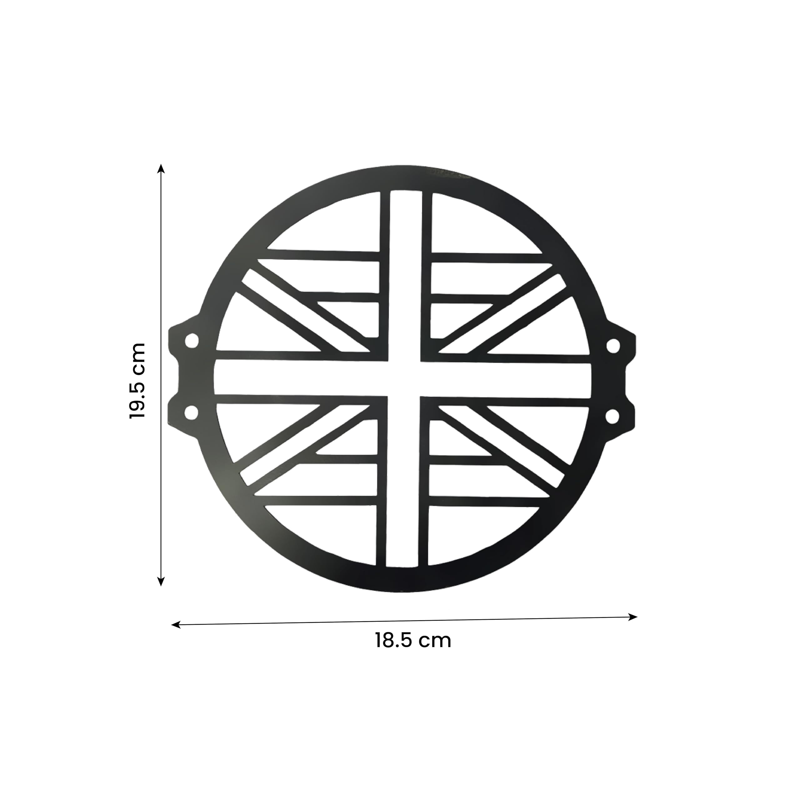 MOTO GENIUS Front Headlight Grill Guard for HUNTER | Durable Metal Protective Head Light Frame Protector (Check Grill)