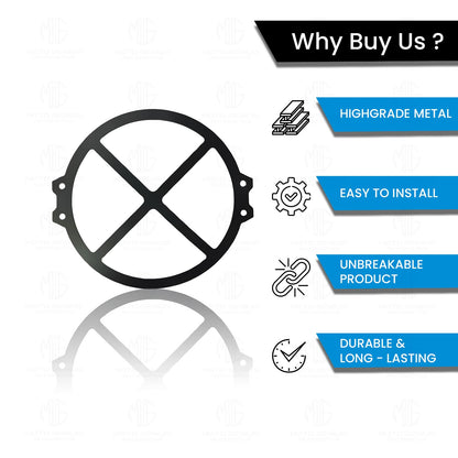 MOTO GENIUS Front Headlight Grill Guard for RE Himalayan 450 Motorbike | Durable Metal Protective Head Light Frame Protector