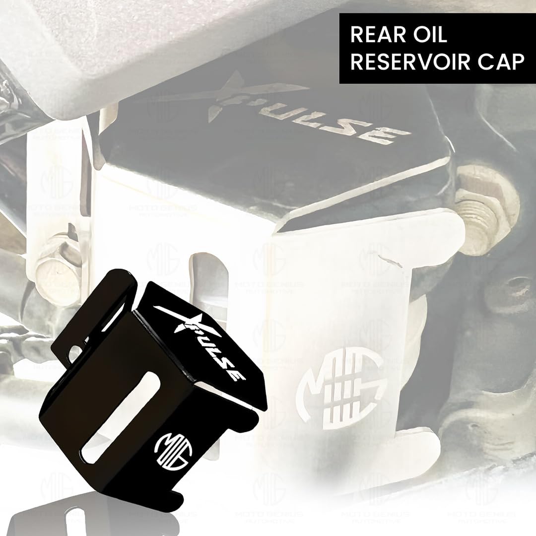 MOTO GENIUS Rear Brake Oil Container Guard for Xpulse Motorbike | Durable Protection and Stylish Design for Motorcycles ()