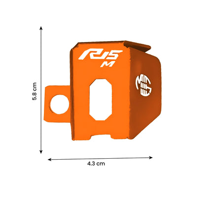 MOTO GENIUS Rear Brake Oil Container Guard for R15 V4 | Durable Protection and Stylish Design for Motorcycles R15-V4
