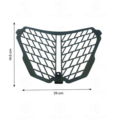 MOTO GENIUS Front Headlight Grill Guard for KTM RC | Durable Metal Protective Head Light Frame Protector | Compatible with RC 125/200/250/390 ()