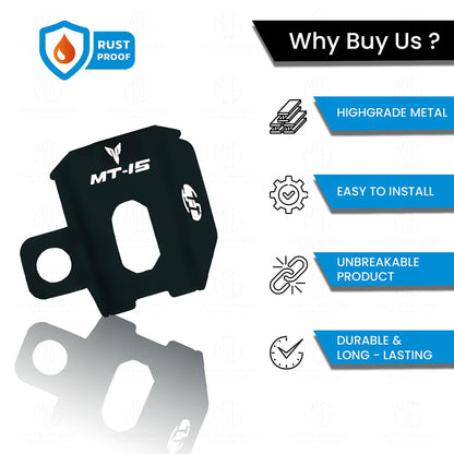 MOTO GENIUS Rear Brake Oil Container Guard for MT 15 | Durable Protection and Stylish Design for Motorcycles
