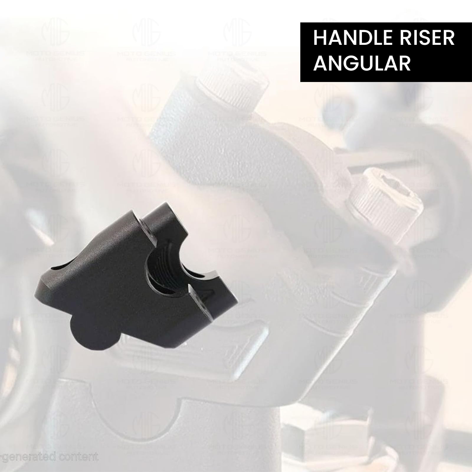 MOTO GENIUS Adjustable Handle Riser for RE Himalayan BS3/BS4/BS6/Scram Motorbike |Enhances Comfort and Control | Height Riser Clamp Compatible with RE Himalayan (Angular)