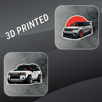 3D Vinyl Car Sticker for Exterior, Waterproof & Fade-Proof Self Adhesive Car Decal for Rear Glass, Bumper, Windshield & Car Styling Accessories (9 PC) (Car11-9PC)