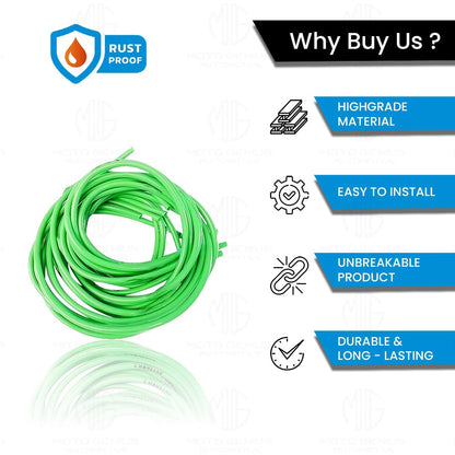 MOTO GENIUS 1 Meter Motorcycle Petrol Gas Oil Delivery Tube Pipe, Fuel Gasoline Hose for Motorbike, ATV and Scooter ()