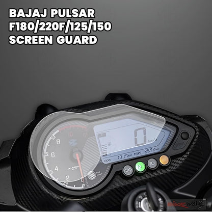 MOTO GENIUS Screen Guard for Pulsar 180F Speedometer | Anti-Scratch and Dust Protection, Clear Tempered Glass Protector