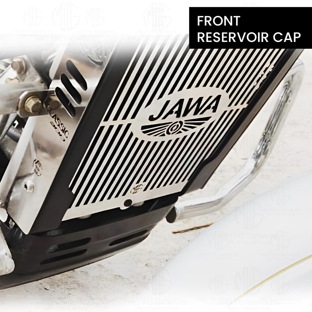 MOTO GENIUS Radiator Guard for JAWA 42 | Durable Stainless Steel Protector |Essential Accessory for Motorcycle Radiator Protection
