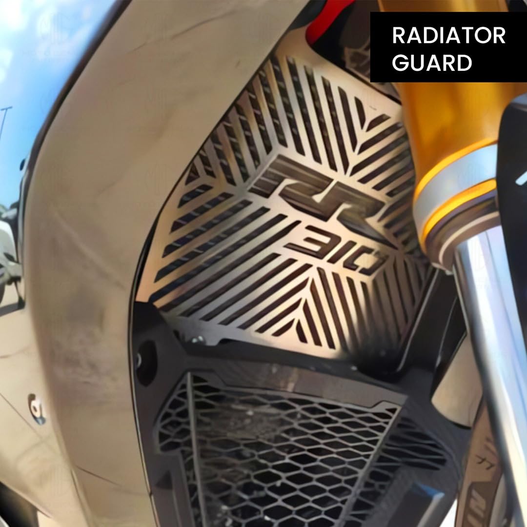 MOTO GENIUS Radiator Guard for RR310 Motorbike | Durable Stainless Steel Protector | Essential Accessory for Motorcycle Radiator Protection