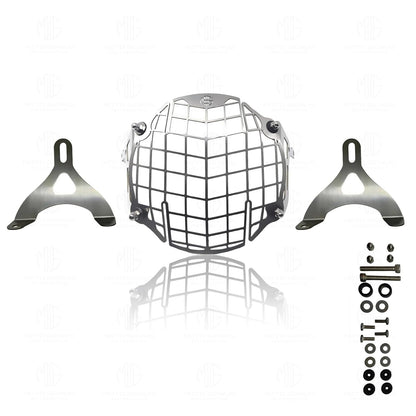 Headlight Grill Guard for RE Interceptor | Durable Stainless Steel Protective Cover for Motorcycle Lights