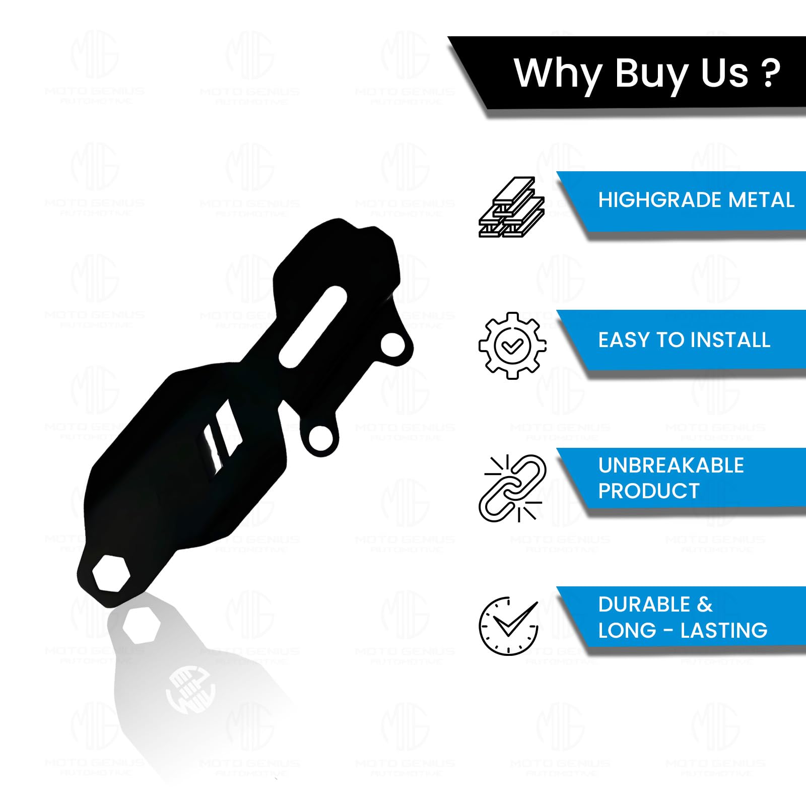 MOTO GENIUS Master Cylinder Guard for RE Himalayan BS3/BS4/BS6/Scram Motorbike | Heavy-Duty, Impact-Resistant Protection for Motorcycle Brake Systems |Durable Metal Construction