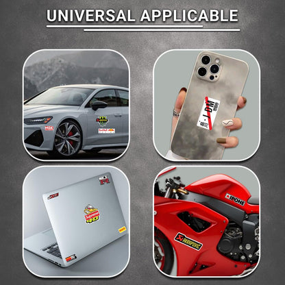 3D Vinyl Car Sticker for Exterior, Waterproof and Fade-Proof Self Adhesive Car Decal for Rear Glass, Bumper, Windshield & Car Styling Accessories (19 PC)