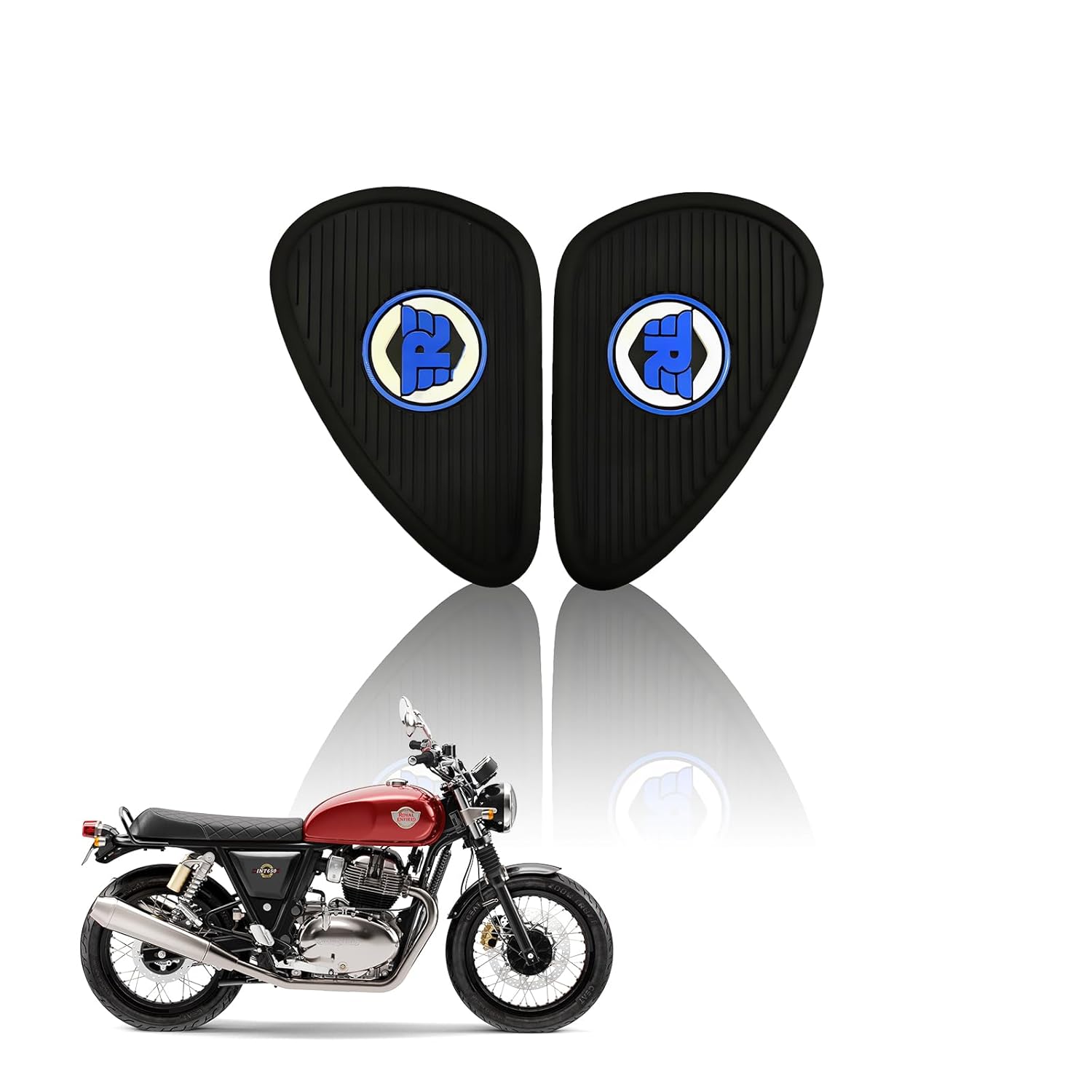 Silicone Tank Pads for RE Interceptor | Premium Tank Protection Pads |Anti-Slip and Scratch-Resistant Design |Stylish and Durable (Pack of 2)
