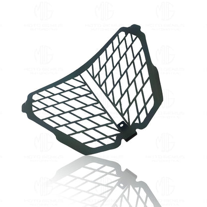 MOTO GENIUS Front Headlight Grill Guard for KTM RC | Durable Metal Protective Head Light Frame Protector | Compatible with RC 125/200/250/390 ()