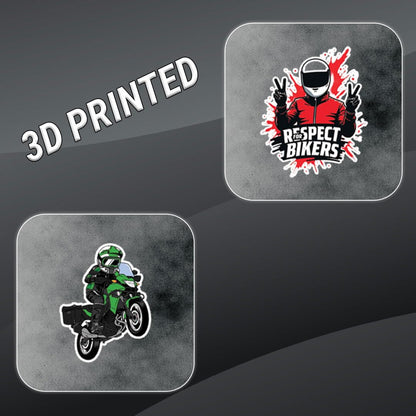 Racing Bike 3D Vinyl Stickers | Waterproof, Fade-Proof, Self-Adhesive Decals for Helmet, Bike, Car, Laptop & Mobile | Sports Bike Graphic Stickers (BIKE16-9PC)